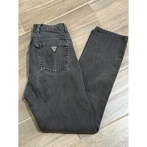 Vintage 90s High Waist Black Skinny Guess Jeans Size 28